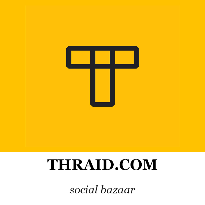 Thraid social bazaar white mark